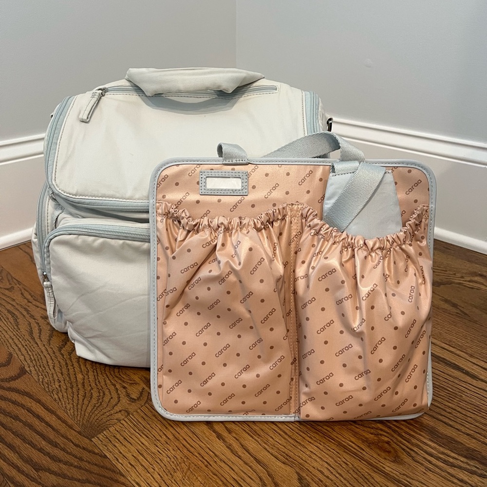 CARAA large baby bag organic cotton in dove - Picture 8 of 14
